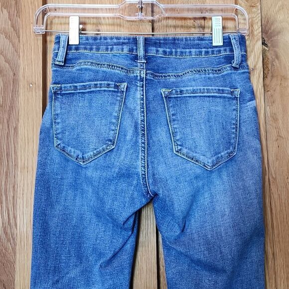 Kancan Mid Rise Stretch Skinny Jeans, Size 3, Blue Wash Denim - Picture 4 of 11